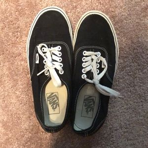 Black and white vans